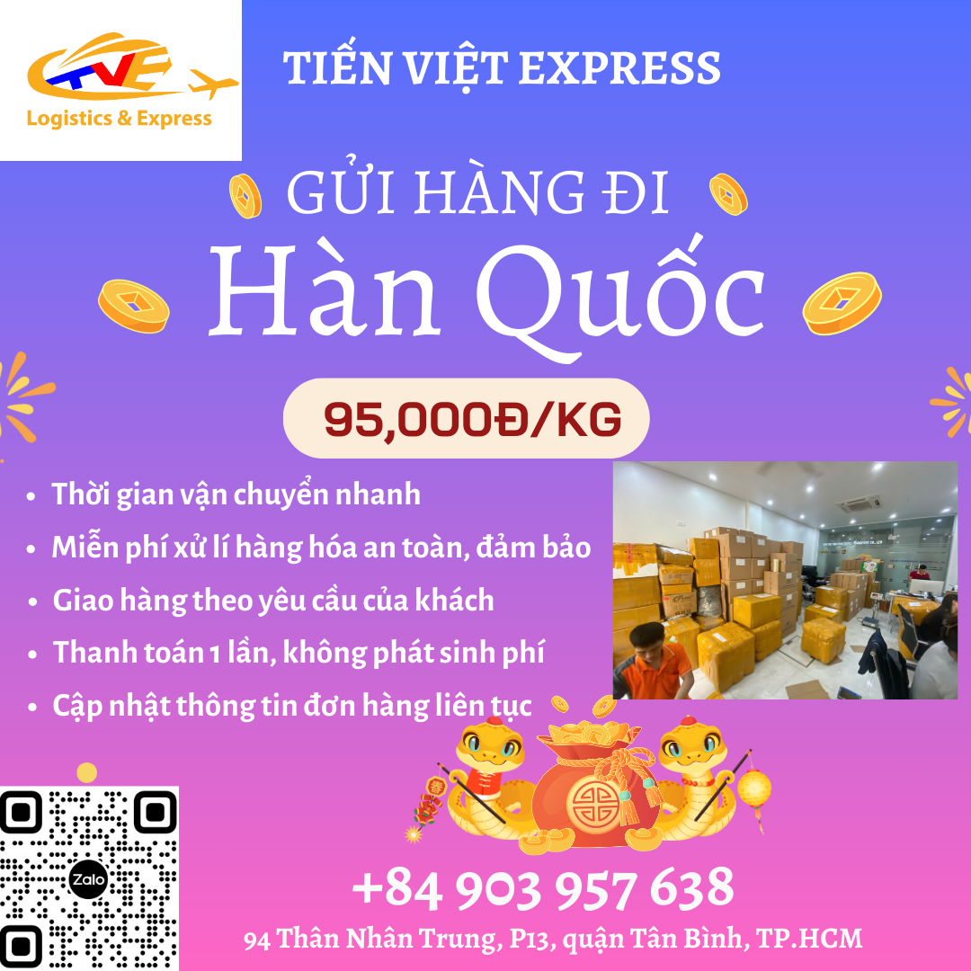 Gửi hàng đi Hàn Quốc - Tiến Việt Express
